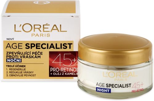 L�Or�al Paris Age Specialist 45+ no�n� kr�m proti vr�sk�m 50 ml L�Or�al Paris Age Specialist 45+ no�n� kr�m proti vr�sk�m 50 ml